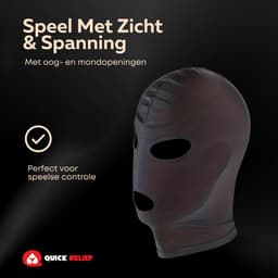 Quick Relief Mask™ - BDSM Masker - Set van 2 SM Maskers - Erotiek - Sexy Masker - Spannend voor Koppels - Bondage Seks - Fetish masker - Bondage masker — thumbnail 5