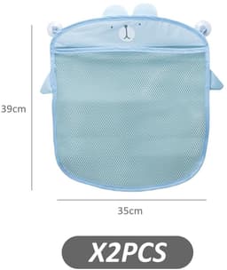 Dailygoods - Dailygoody - Badkamer Opbergnetten - 2 stuks toy storage bags - Opbergoplossingen - Met zuignap - Speelgoed opbergen - Ruimtebesparend - Badkameracces... — thumbnail 2
