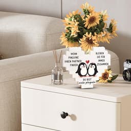 Liefdespuzzel - Hartvorm Decoratie - Romantisch Cadeau - Speels Modern Design - 40x60mm — thumbnail 3