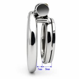 DOWO® - Mini Locker - Kuisheidskooi- Chastity cage - Peniskooi - Staal - 45 mm — thumbnail 4