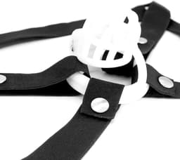 DOWO® - Chastity Cage Waist Strap - Kuisheids Riem - Belt voor Peniskooi - Zwart — thumbnail 5