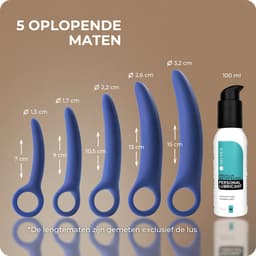 OHYES Dilator set Vaginisme - Siliconen Dilators voor vrouwen - 5 delige Dildo of Pelottes set + Glijmiddel — thumbnail 2