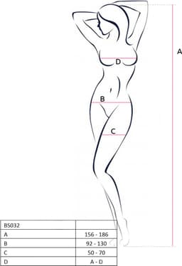 PASSION WOMAN BODYSTOCKINGS | Passion Woman Bs032 Bodystocking White One Size — thumbnail 3