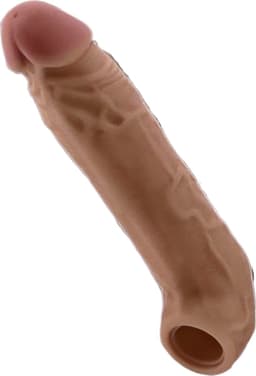 Siliconen Penissleeve - 20 CM - Penis Verlenger - Extender — thumbnail 1