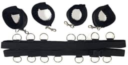 Daity BDSM-bedbeperkingen, seksuele bondage met blinddoek en handboeien, bondageset voor bed, SM-seksset voor in bed, seksspeeltjes voor in bed, bondagekit voor stellen, beginners en ervaren gebruikers — thumbnail 3