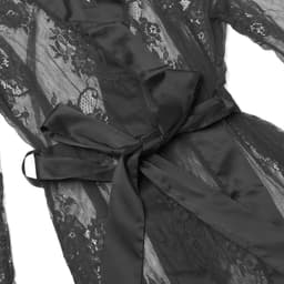 Luxe Erotische Kimono Dames – Sexy Lingerie – Lingerie Erotisch – Zwart – Transparante Kant Kimono – Verleidelijke lingerie & ochtendjas – High End – Chique – Clubwear – Satijn Strikceintuur– Elegante Nachtkleding – Dare to Undress – S, M, L, XL, XXL — thumbnail 5