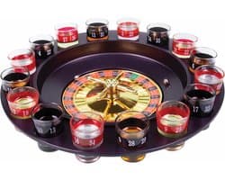 Shotjes Roulette Spel - Drinkspel met Draaiwiel en Glazen