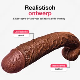 Jespro Mega grote dildo XXL - 43cm - Dikke monster dildo - Extreme - BPA vrij — thumbnail 2