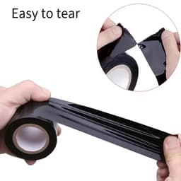 Bondage Tape / Touw Zwart – SM Accessoire – No Stick Statische Tape – Huidvriendelijk & Veilig voor Volwassenen — thumbnail 3
