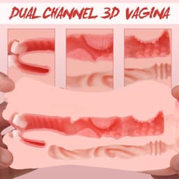 EroLovera 3-in-1 Realistische Masturbator- Vagina, Anus & Mond - Discreet Verpakt- Lichtroze — thumbnail 5