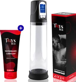 Toys Hub® Automatische Penispomp Deluxe met Glijmiddel - 2 Penisringen & Ebook - Elektrisch - USB Oplaadbaar - LED Scherm - Sex Toys voor Mannen - Penis Vergroter — thumbnail 1