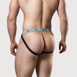 MM Sports The Original Swimmer/Jogger Jockstrap 1 inch Multipack 1x Black + 1x White + 1x Red - MAAT L - Heren Ondergoed - Jockstrap voor Man - Mannen Jock — thumbnail 2