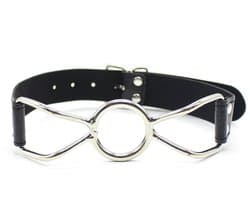 Smart Moves - Ring Gag - Maat S - PU Leer - Zwart