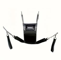 Sling de luxe, sex schommel, bdsm, dik hoogwaardig pu leer, sexmeubel, love swing. — thumbnail 1