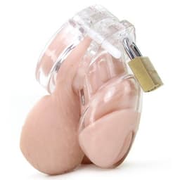 MINI LOCKY kuisheidskooi - Transparante Peniskooi - Kleine Chastity Kooi 6 x 3.2 cm — thumbnail 2