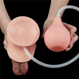 Lovetoy - Zachte Spuitende Dildo - Met Squirt Functie - 21 cm - Lichte Huidskleur — thumbnail 2