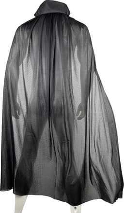 Doorschijnende Cape met capuchon - BDSM - Erotisch - SM Meester - Rollenspel Outfit - Transparant - Halloween — thumbnail 2
