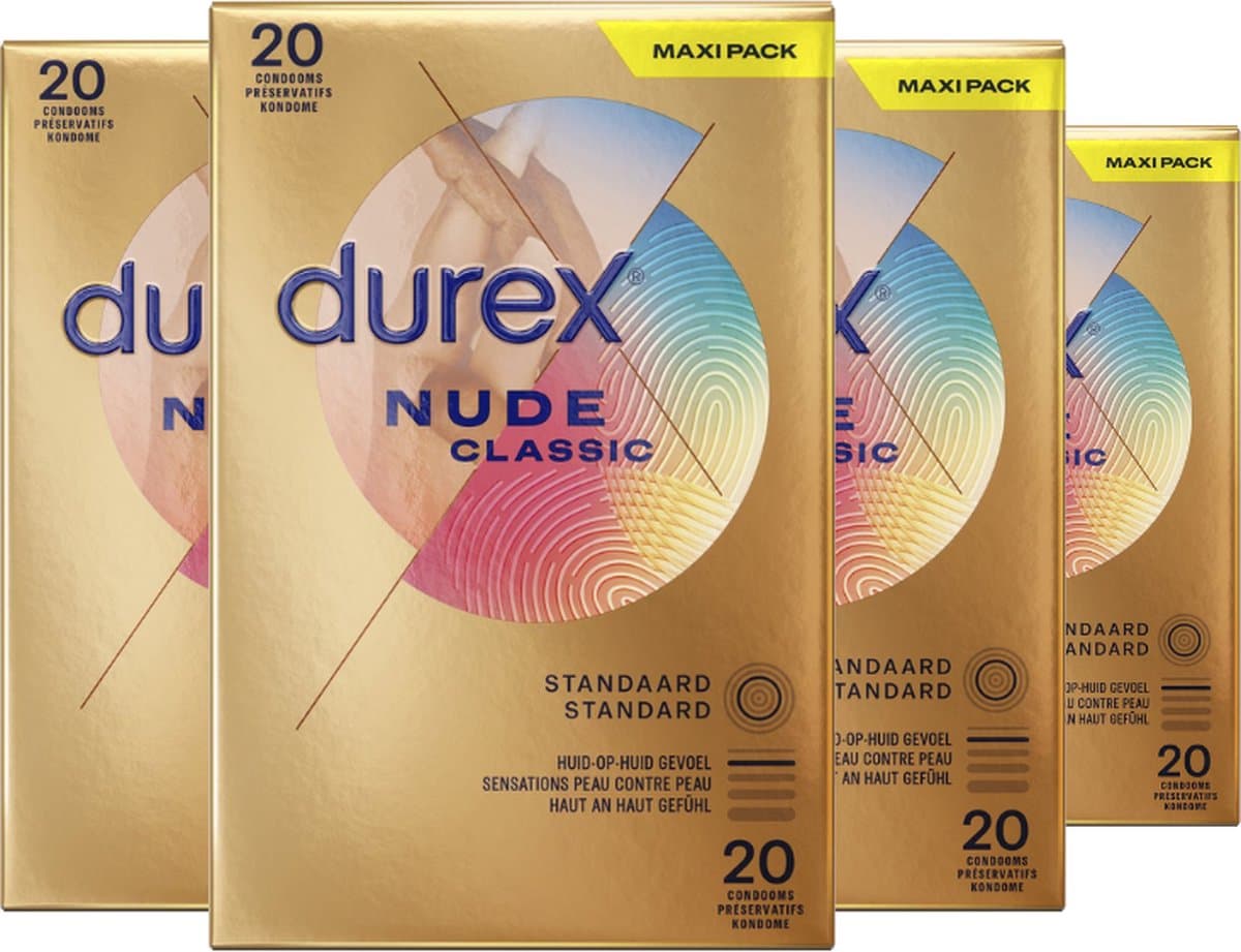 Durex Condooms Nude 20st - 4 Stuks - Voordeelverpakking — afbeelding 1
