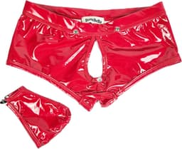 BamBella ® - Boxer short Maat M Datex (Latex en stof SM kleding BDSM kruisloos erotische heren kleding — thumbnail 2