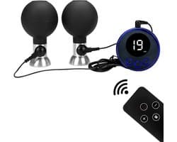 Elektrische stimulatie tepel vibrator - Vacuüm - E-stim - Remote - Schokjes