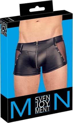 Wetlook Shorts met Studs en Inzetstukken — thumbnail 3