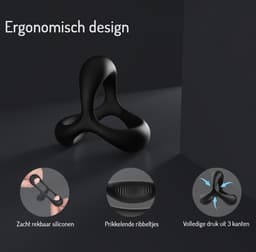 Quick Relief Cockring Ultra™ - Siliconen Cockring - Penis Ring - Penisring - Koppels - BDSM - Penis Sleeve - Ballstretcher - Siliconen Cockringen - Zelf Aftrekken - Easy - Erotiek — thumbnail 5