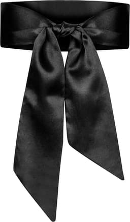 Obsessive Satijnen Lint - Blinddoek - Zwart — thumbnail 4