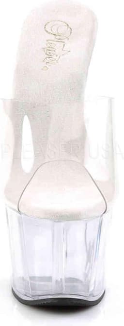 Pleaser - ADORE-701 Muiltjes - Paaldans schoenen - 42 Shoes - Transparant — thumbnail 2