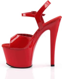 Pleaser - SKY-309 Sandaal met enkelband, Paaldans schoenen - Paaldans schoenen - 40 Shoes - Rood — thumbnail 3