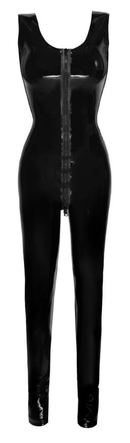 Mouwloos Latex Fetish Catsuit met Rits — thumbnail 3
