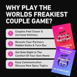 Freak Or Drink - Het meest freakiest koppel drinkspel, perfect voor date-avonden, verjaardagen en jubilea - Laten we dronken, wild en freaky worden! | Valentijnscadeaus voor hem/haar | Paar geschenken — thumbnail 4