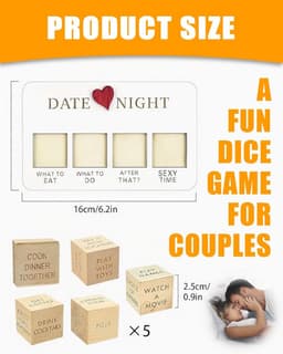 Date Night Dobbelstenen voor Koppels – Romantisch Spel voor Intieme Avonden — thumbnail 3