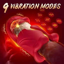 Daity Masturbator – Openbare Kunst Vagina Blowjob Simulator – Dual Lip Grip Trainer met 9 Vibratiestanden – 360° Full-Surround Penis Vibrator – Sex Toys voor Mannen — thumbnail 5