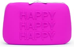 Opbergtas happy happy happy siliconen rits - purple — thumbnail 1
