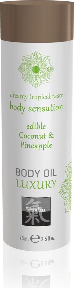 Shiatsu Luxe Eetbare Body Oil - Kokosnoot & Ananas — thumbnail 1