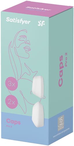 Opzetstukken voor Satisfyer 1 Next Generation | huidvriendelijk siliconen | wit | 5 stuks — thumbnail 5