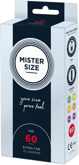 MISTER SIZE 60 Ultra Dunne XL condooms 10 pack (verkrijgbaar in 7 maten) — thumbnail 5