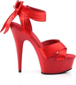 Pleaser - DELIGHT-668 Plateau hakken - US 9 - 39 Shoes - Rood — thumbnail 5