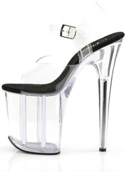 Pleaser - FLAMINGO-808 Sandaal met enkelband, Paaldans schoenen - Paaldans schoenen - 38 Shoes - Zwart — thumbnail 3