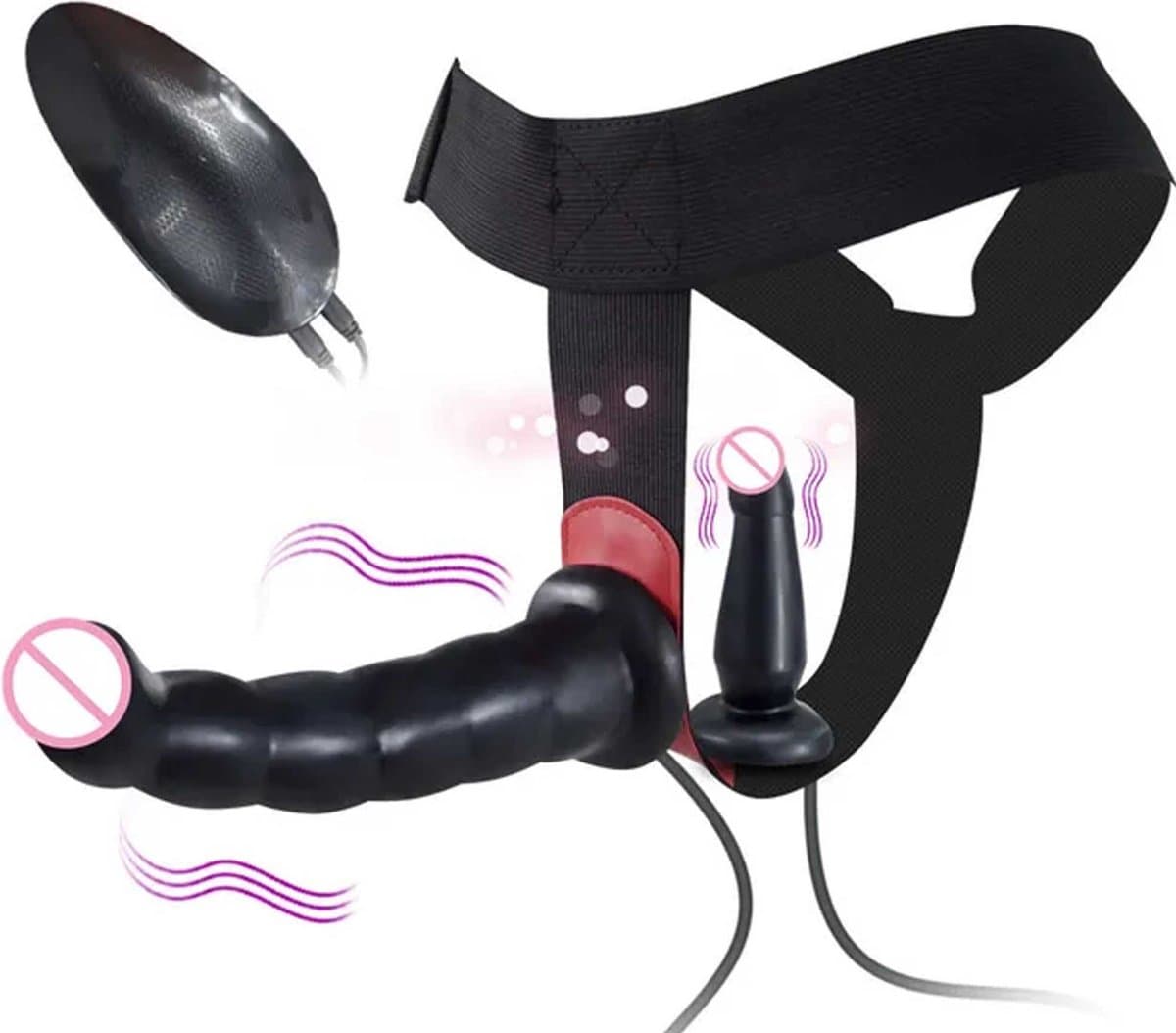 Strap-on Vibrator voor Dames - 18 CM - Broek Verstelbaar - One Size - Voorbinddildo - Harnas universeel - Voorbind penis — afbeelding 1