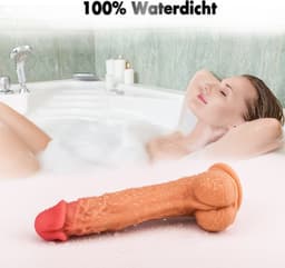 IntiMate® AdonisXL – 4 in 1 Realistische Dildo– 8 Stoot- & Vibratiestanden – met 360° Rotatie - 24Cm Dildo met Zuignap en Afstandsbediening - Sex Toys voor Vrouwen – Seksspeeltjes – Vibrators voor Vrouwen en Mannen — thumbnail 3