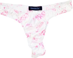 BamBella® Sexy String -Onesize - Roze print voor mannen Erotische Lingerie Heren wit mannen ondergoed slip — thumbnail 3