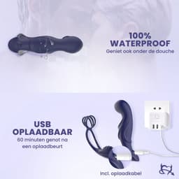 Toys Hub® Prostaat Vibrator PRO met Afstandsbediening - 11 Vibraties – Dubbele Stimulatie - Anaal Dildo - Plug - Stimulator - Massager met Cockring - Prostaat Dildo - Vibrators voor Mannen - Sex Toys Couples & Koppels — thumbnail 4