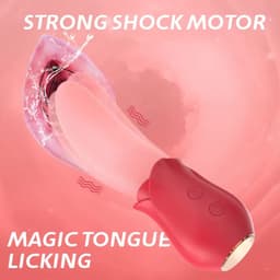 Tong vibrator voor vrouwen - Likende Tong Vibrator - Clitoris Zuiger - Likkende vibrator - Dildo Vibrator - Likkende Tong - Bef Vibrator - Clitoris Stimulator - Sex Toys voor vrouwen - 10 standen - Siliconen - Voor hem - Voor haar — thumbnail 4