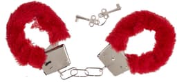 Furry Handcuffs – Pluche Handboeien – Rood, Zwart & Roze – Inclusief Sleutels – Cadeauverpakking — thumbnail 4
