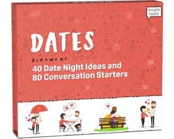Date Night Ideeën - Koppel Spel - Relatie Verdiepen - 40 Activiteiten & 80 Vragen - 100+ Ideeën - Meerkleurig