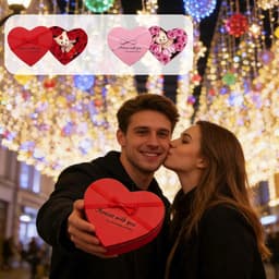 Rozen Teddybeer Cadeaubox - Zeepbloem Romantisch Geschenk - Binnenshuis Decoratie - Eeuwige Schoonheid - Hartvormig - Rood — thumbnail 5