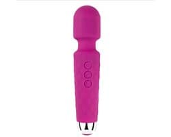 Siliconen Vibrator - Roze - seks speeltje - 20 modi - USB - waterdicht - krachtige trillingen - Body4everybody - stille werking - clitoris stimulator - anale vibrator genot - inwendig & uitwendig gebruik - Adult - sex toy - 20 vibratie modi