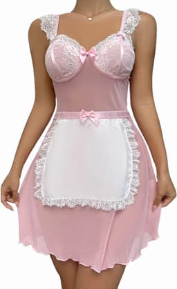Erotische pyjama dienstmeisje - Rollenspel nachtkleding - Cosplay — thumbnail 1