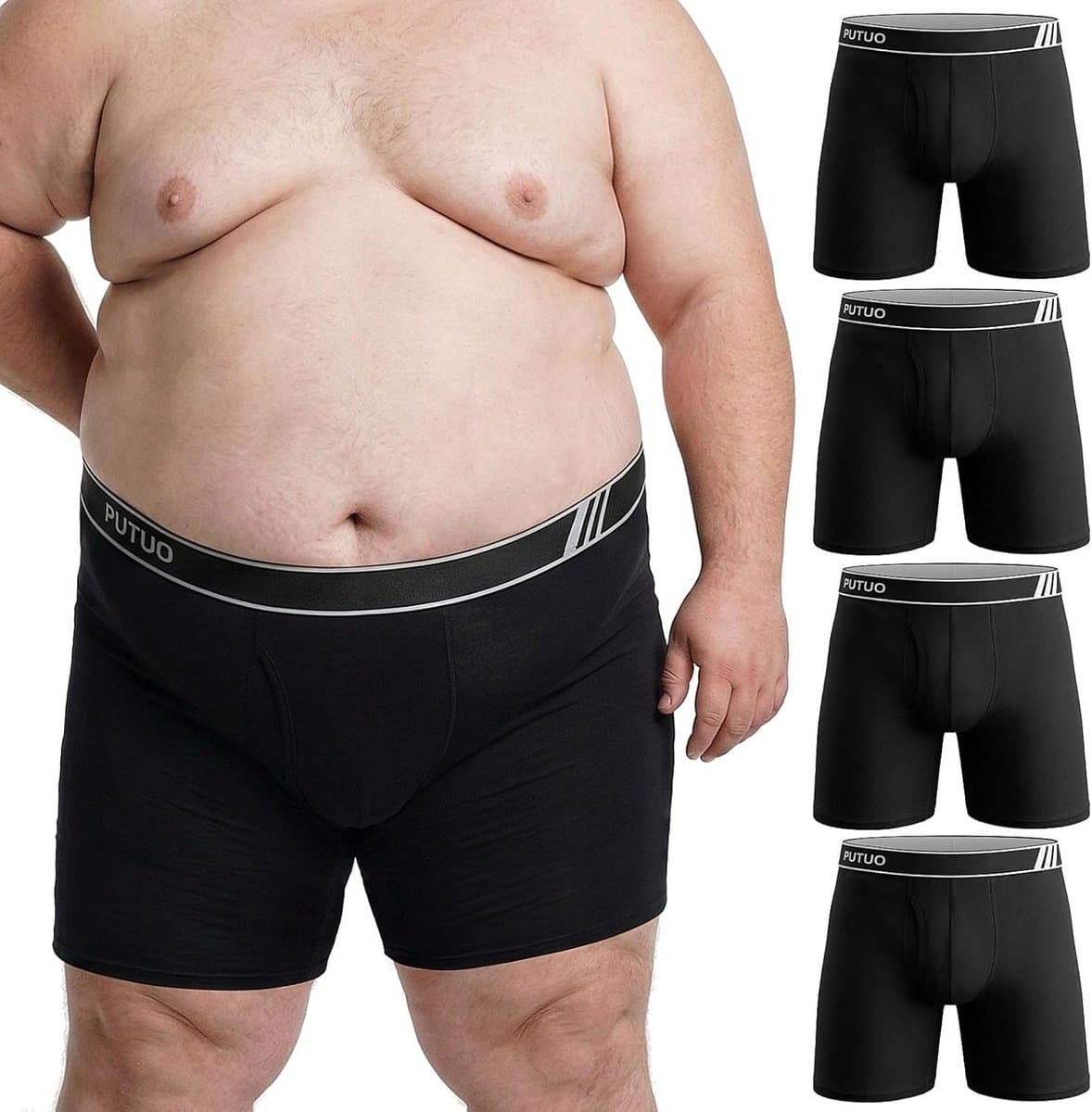 Heren Boxershorts - Ondergoed Lange Pijp - Dagelijks Comfort - Brede Tailleband Ondersteuning - Grote Maten - Multipack — afbeelding 1